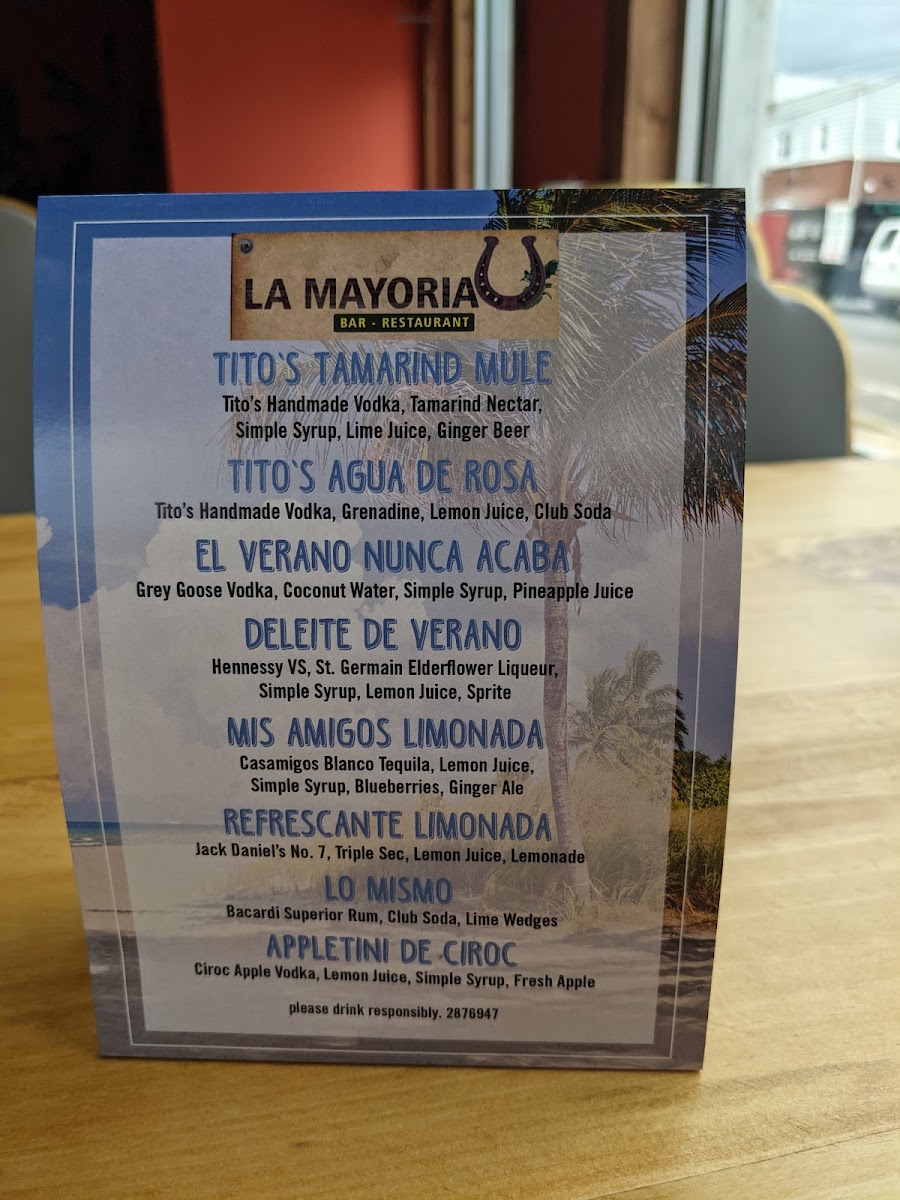 La Mayoria Menu - Image 2